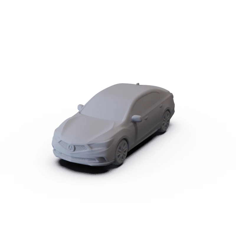 Acura RLX Sport Hybrid SH-AWD 2017 PRE-SUPPORTED 3D Model .c4d .max .obj .3ds .fbx .stl .blend 