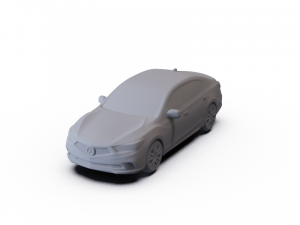 Acura RLX Sport Hybrid SH-AWD 2017 PRE-SUPPORTED 3D Model