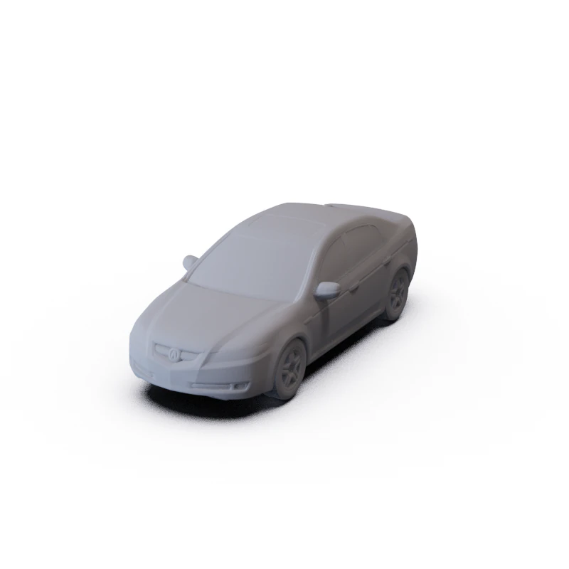 Acura TL 2007 PRE-SUPPORTED 3D Model .c4d .max .obj .3ds .fbx .stl .blend