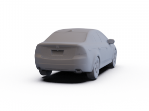 Acura TL 2007 PRE-SUPPORTED 3D मॉडल