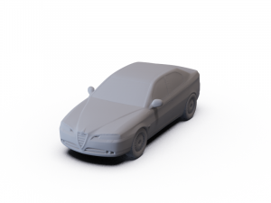 Alfa Romeo 166 2003 PRE-SUPPORTED 3D Model