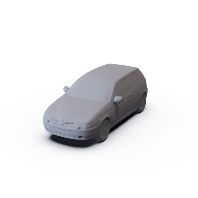 Alfa-Romeo 145 1994 PRE-SUPPORTED 3D Model .c4d .max .obj .3ds .fbx .stl .blend 