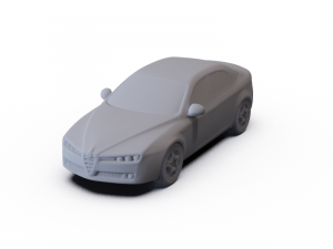Alfa-Romeo 159 Sedan 2009 PRE-SUPPORTED 3D Model