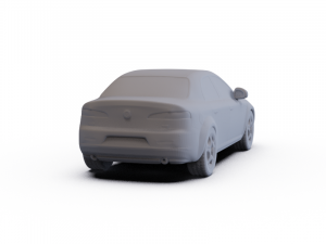 Alfa-Romeo 159 Sedan 2009 PRE-SUPPORTED 3D Модель