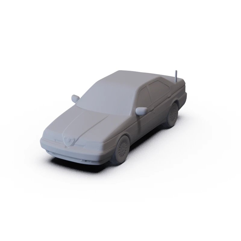 Alfa-Romeo 164 LS 1994 PRE-SUPPORTED 3D Model .c4d .max .obj .3ds .fbx .stl .blend 