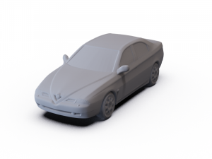 Alfa-Romeo 166 1998 PRE-SUPPORTED 3D Model