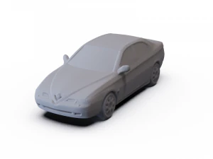 Alfa-Romeo 166 1998 PR&Eacute;-APOIADO Modelo 3D