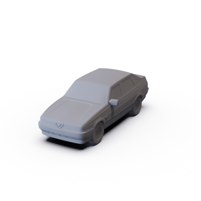 Alfa-Romeo 75 1985 PRE-SUPPORTED 3D Model .c4d .max .obj .3ds .fbx .stl .blend 