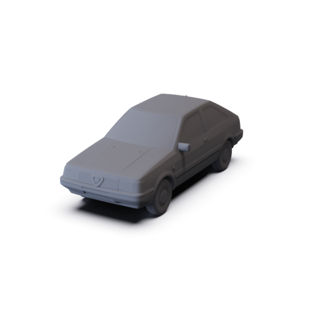 Alfa-Romeo Arna L 1983 PRE-SUPPORTED 3D Модель .c4d .max .obj .3ds .fbx .stl .blend 