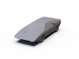 Alfa-Romeo Carabo Concept 1968 ПОПЕРЕДНЯ ПІДТРИМКА 3D Модель