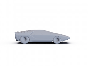 Alfa-Romeo Carabo Concept 1968 PRE-SUPPORTED Modello 3D