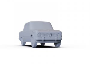 Alfa-Romeo Giulia 1962 PRE-SUPPORTED 3D Model