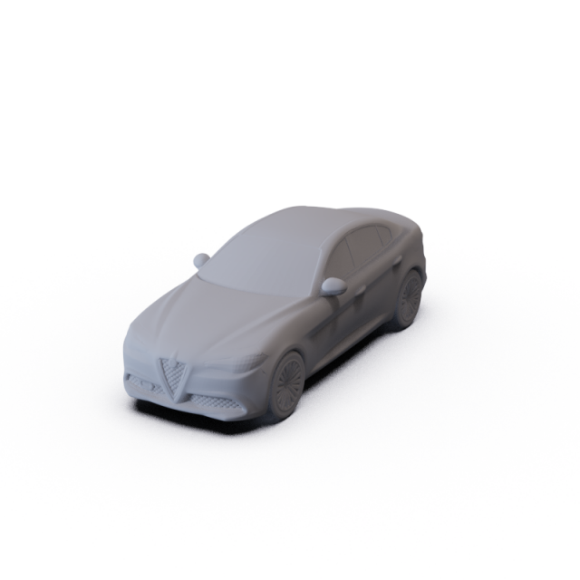 Alfa-Romeo Giulia 2016 PRE-SUPPORTED Model 3D .c4d .max .obj .3ds .fbx .stl .blend 