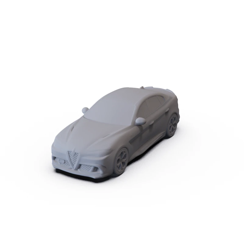 Alfa-Romeo Giulia Quadrifoglio 2016 PRE-SUPPORTED 3D Model .c4d .max .obj .3ds .fbx .stl .blend 