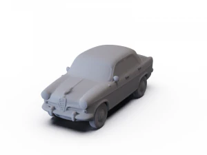 Alfa-Romeo Giulietta Berlina 1955 PRE SUPPORTATA Modello 3D
