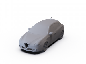 Alfa-Romeo Giulietta Quadrifoglio Verde 2014 PRE-SUPPORTED 3D Model