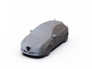 Alfa-Romeo Giulietta Quadrifoglio Verde 2014 사전 지원됨 3D 모델