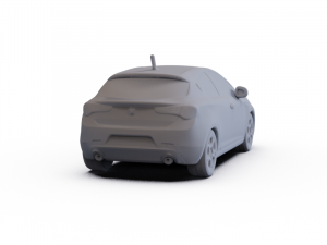 Alfa-Romeo Giulietta Quadrifoglio Verde 2014 PRE-SUPPORTED 3D मॉडल