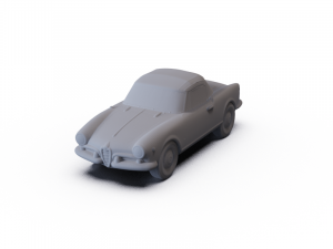 Alfa-Romeo Giulietta Spider 1955 PRE-SUPPORTED 3D Model