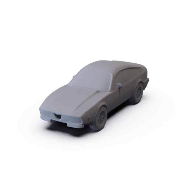 Alfa-Romeo GT 1600 Junior Zagato 1972 PRE-SUPPORTED Modèle 3D .c4d .max .obj .3ds .fbx .stl .blend 