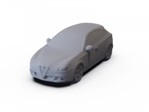 Alfa-Romeo Mito Quadrifoglio Verde 2014 &Ouml;N DESTEKLİ 3D Model