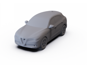 Alfa-Romeo Stelvio Q4 2017 PRE-SUPPORTED 3D Model
