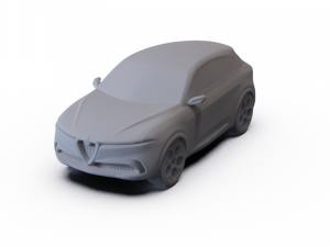 Alfa-Romeo Tonale Concept 2019 PRE-SUPPORTED 3D Model