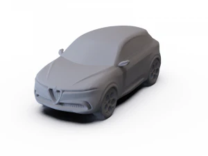 Alfa-Romeo Tonale Concept 2019 PRE-SUPPORTED 3D Model