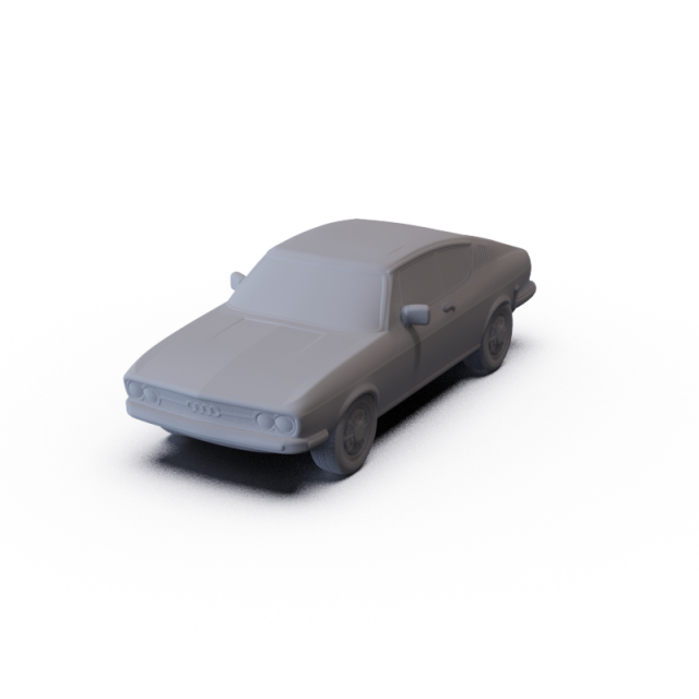 Audi 100 C1 Coupe S 1970 PRE-SUPPORTED Model 3D .c4d .max .obj .3ds .fbx .stl .blend 