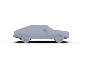 Audi 100 C1 Coupe S 1970 PRE-SUPPORTED 3D Model