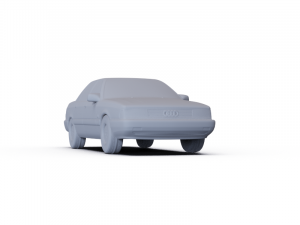 Audi 200 Sedan 1983 PRE-SUPPORTED 3D Model
