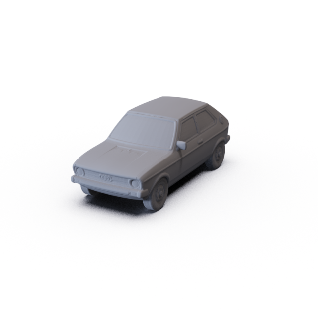 Audi 50 1974 PRE-SUPPORTED 3D 모델 .c4d .max .obj .3ds .fbx .stl .blend 