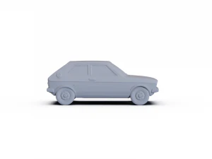 Audi 50 1974 PRE-SUPPORTED 3D Model
