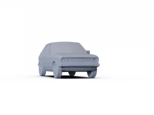 Audi 50 1974 PRE-SUPPORTED 3D Model
