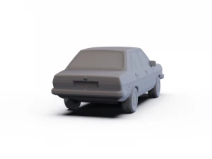 Audi 80 1976 PRE-SUPPORTED 3D Model