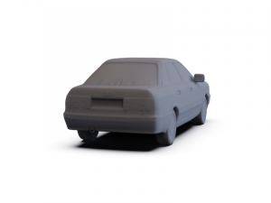 Audi 80 B3 1986 PRE-SUPPORTED 3D मॉडल