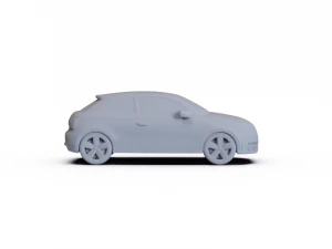 Audi A1 2010 PRE-SUPPORTED 3D Model