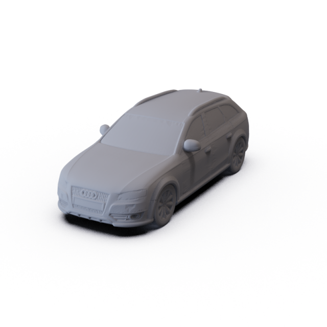 Audi A4 Allroad 2010 PRE-SUPPORTED Model 3D .c4d .max .obj .3ds .fbx .stl .blend 