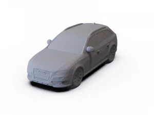 Audi A4 Allroad 2010 사전 지원됨 3D 모델