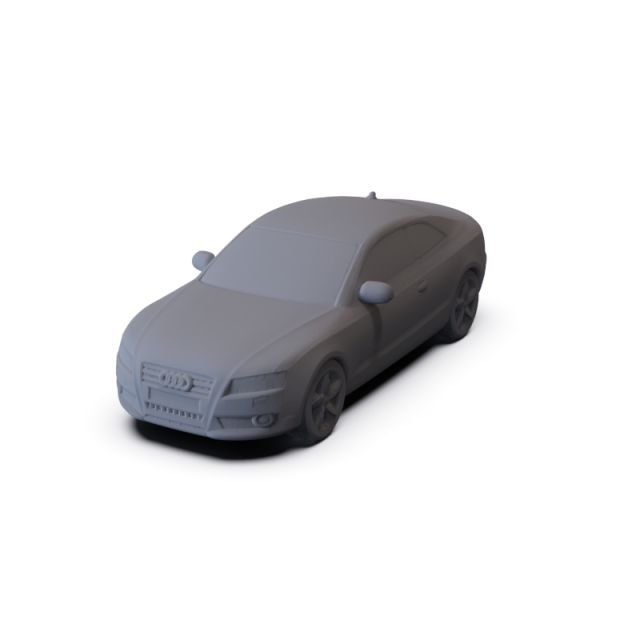 Audi A5 Coupe 2010 PRE-SUPPORTED Modèle 3D .c4d .max .obj .3ds .fbx .stl .blend