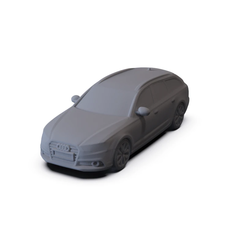 Audi A6 Avant 2012 PRE-SUPPORTED 3D Model .c4d .max .obj .3ds .fbx .stl .blend