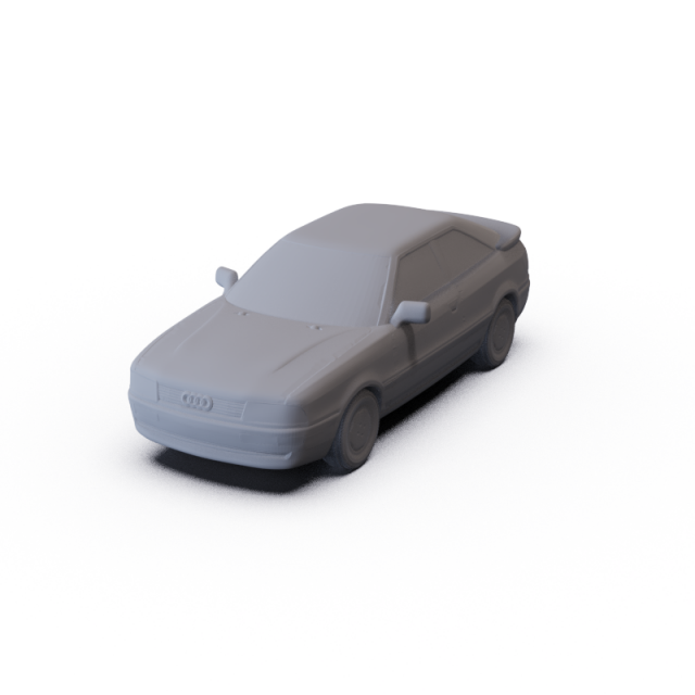 Audi Coupe 1988 PRE-SUPPORTED Modèle 3D .c4d .max .obj .3ds .fbx .stl .blend 