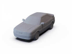 Audi Coupe 1988 PRE-SUPPORTED Modèle 3D