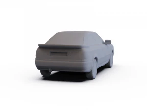 Audi Coupe 1988 PRE-SUPPORTED 3D Model