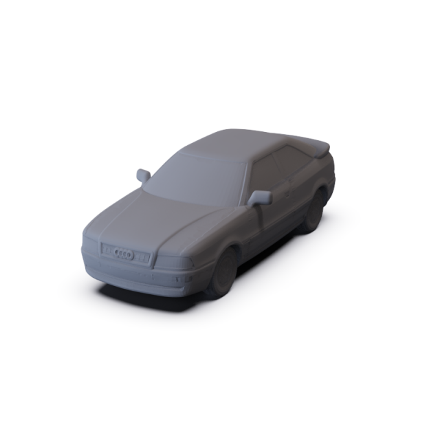 Audi Coupe 1991 PRE-SUPPORTED 3D 模型 .c4d .max .obj .3ds .fbx .stl .blend