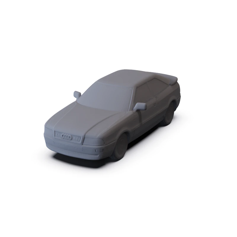 Audi Coupe 1991 PRE-SUPPORTED 3D Model .c4d .max .obj .3ds .fbx .stl .blend