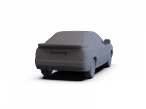 Audi Coupe 1991 PRE-SUPPORTED 3D 模型