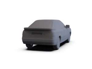 Audi Coupe 1991 PRE-SUPPORTED 3D Model