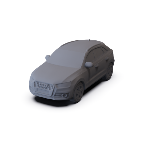 Audi Q3 2011 PRE-SUPPORTED 3D-Modell .c4d .max .obj .3ds .fbx .stl .blend 