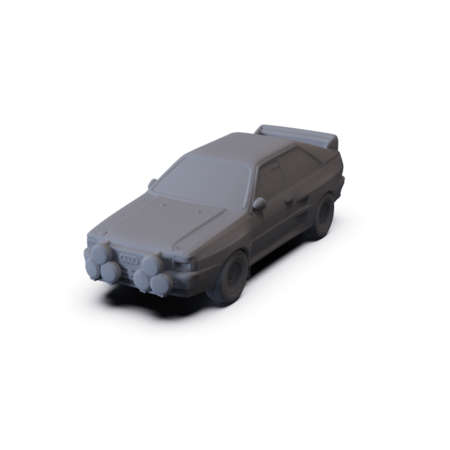 Audi Quattro A2 1981 PRE-SUPPORTED Model 3D .c4d .max .obj .3ds .fbx .stl .blend 